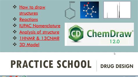 Chemdraw Ultra Practice School Drug Design Shiv Bhadra Singh Youtube