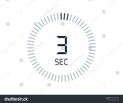 3 Second Timers Clocks Timer 3 Stock Vector (Royalty Free) 1859703748 ...