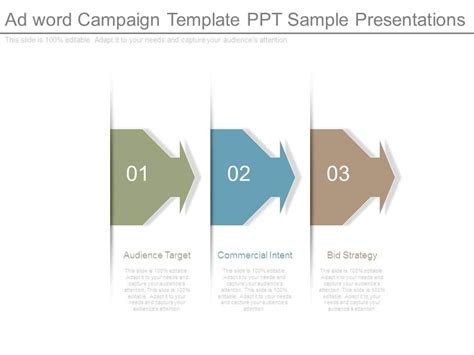 Ad Word Campaign Template Ppt Sample Presentations