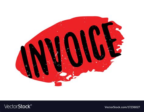 Invoice rubber stamp Royalty Free Vector Image