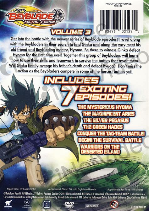 Beyblade Metal Fusion Vol 3 On Dvd Movie