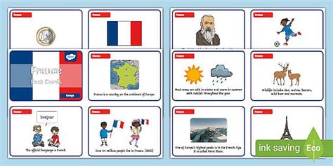 France KS1 Fact Cards Hecho Por Educadores Twinkl