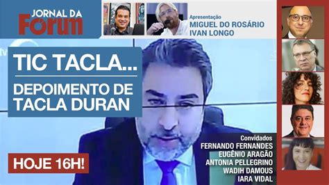 Ao Vivo Depoimento De Tacla Duran Contra Moro Coment Rios De Wadih