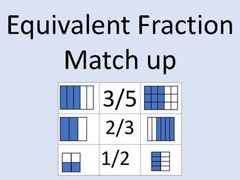 Equivalent Fraction Match Up Memory Game By 3rd Grade Pineapples