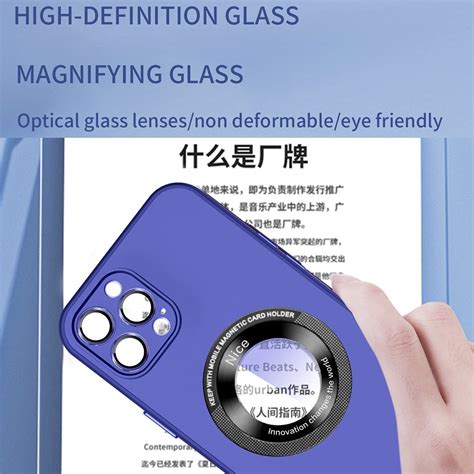 For Iphone Pro Eagle Eye Lens Cd Texture Magsafe Magnifier Phone