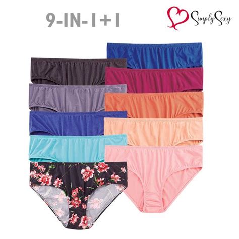 Simply Sexy Plus Size Panty Keshila 9pcs Bikini Polyester Spandex NIW Lazada PH