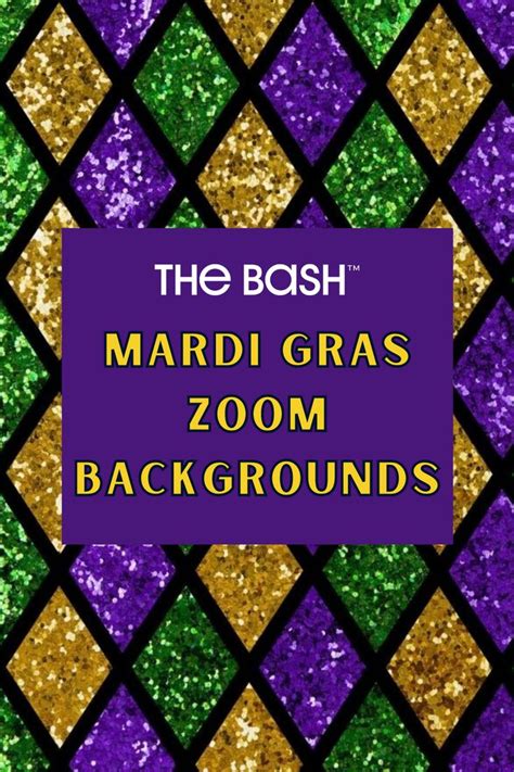 Mardi Gras Zoom Background