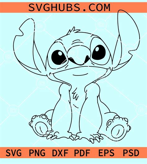 Disney Stitch Svg Stitch Svg Lilo And Stitch Svg Disney Clipart