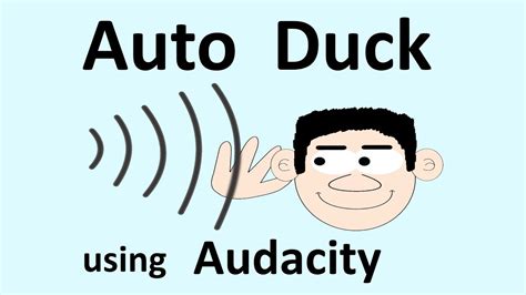 Audacity Use Auto Duck To Mix Voice And Music Youtube