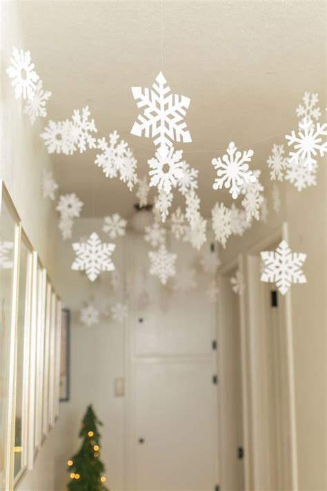 Decorate Your Home With Falling Snowflakes Ceiling Snowflakes