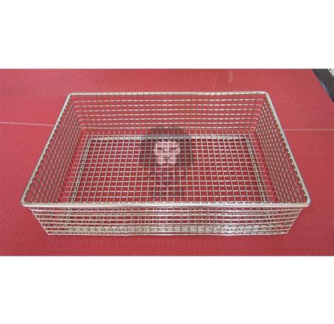 Stainless Steel Wire Basket Trays For Surgical Instrument Sterilization