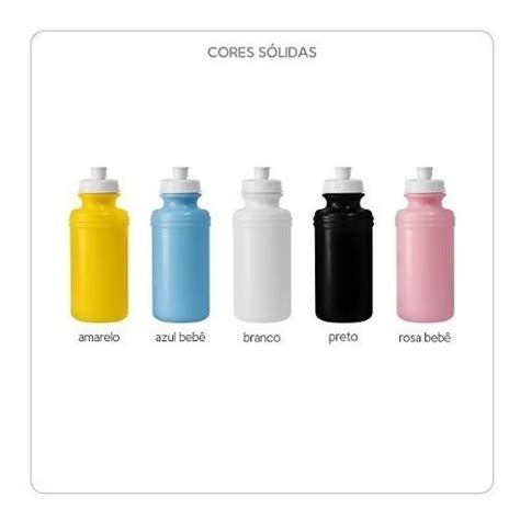 Garrafinhas Squeeze Ml Lisas Para Personalizar Kit R