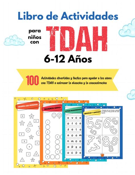 Libro de Actividades para Niños con TDAH 100 Juegos y Actividades para