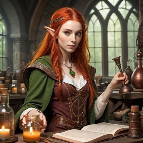 Elven Redhead Alchemist