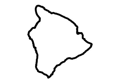 Outline Of Big Island Hawaii Clip Art Library