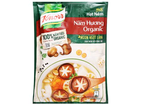 Hạt nêm nấm hương organic Knorr gói 170g