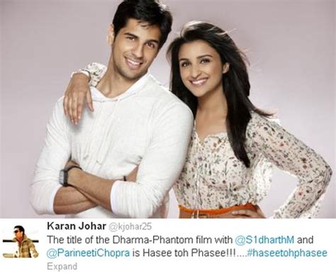 First look: Siddharth Malhotra and Parineeti Chopra in ‘Hasee Toh ...