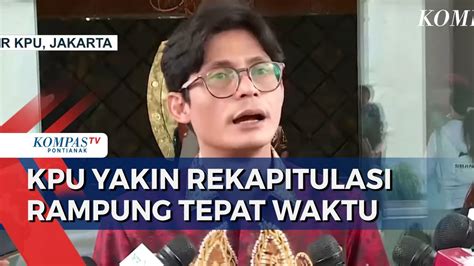 KPU Lanjutkan Sidang Pleno Rekapitulasi Suara Pemilu Optimistis