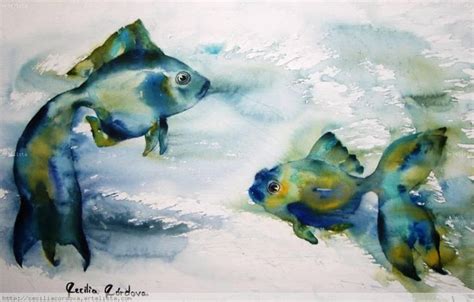 Fish painting, Watercolor paintings, Painting