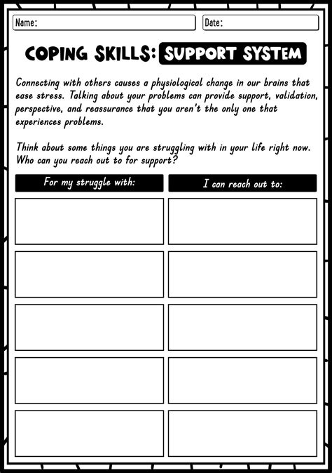 Coping Skills Worksheets Coping Skills Worksheets Social Emotional