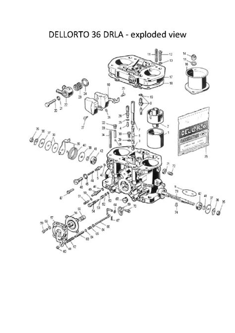 Dellorto Carburettor Manuals And Diagrams Weber Carburettor By JD