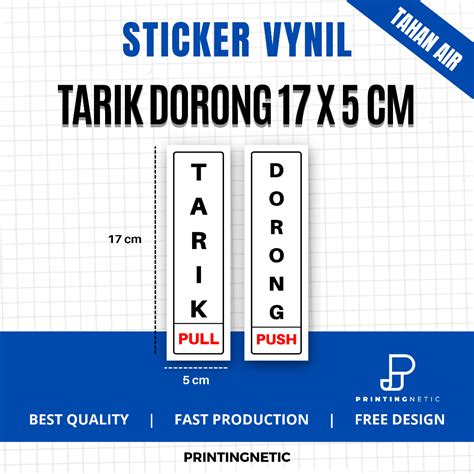 Jual Sticker Pull Push Tarik Dorong Shopee Indonesia