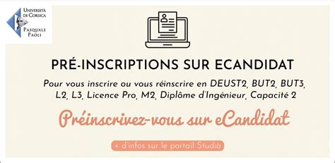 Université de Corse on Twitter Étudiants réalisez votre