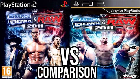 WWE Smackdown Vs Raw 2011 PS2 Vs PSP YouTube