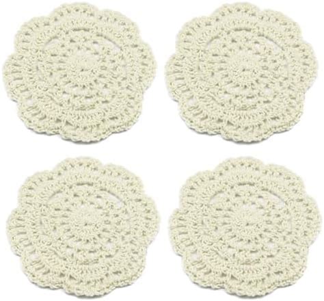 Amazon Kilofly Small Crochet Cotton Lace Coasters Doilies Pack