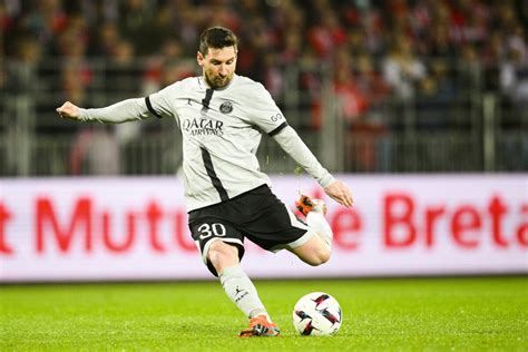 Photo Lionel Messi Lors Du Match De Championnat De Ligue 1 Uber Eats