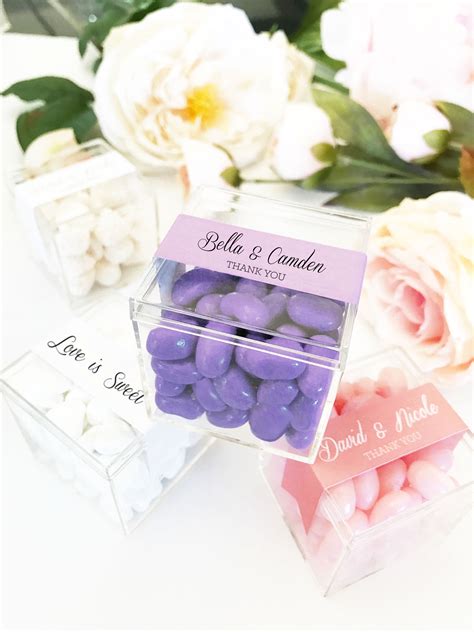 Personalized Acrylic Favor Boxes Famous Favors