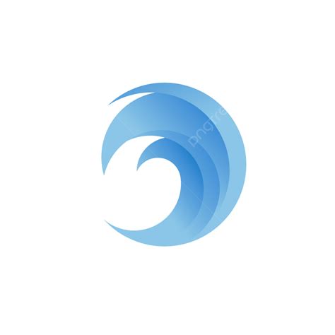 Blue Wave Logo Vector Art PNG, Blue Wave Logo Vector, Modern, Water ...