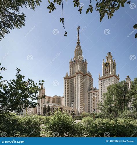 Moscow State University Named After Mv Lomonosov Main Building Of