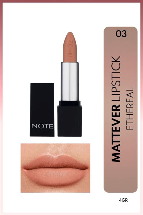 Note Cosmetics Mattever Lipstick Yarı Mat Saten Bitişli Ruj 03 Ethereal Açık Nude Fiyatı
