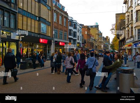 Cornmarket street central Oxford England UK Europe Stock Photo - Alamy