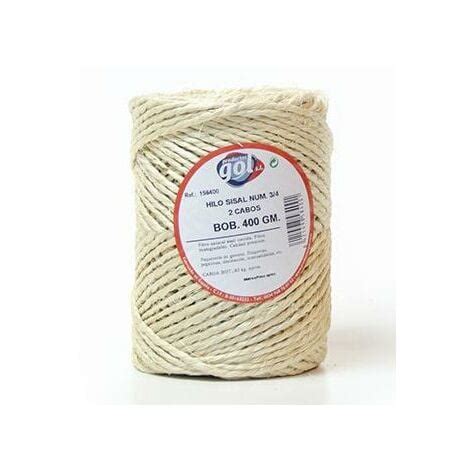 WURKO Cuerda Sisal 2 Cabos 2 5 Mm Rollo 220gr Cuerda Sisal Natural De