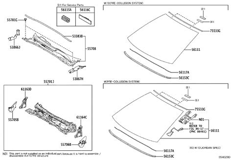 МОЛДИНГ ЛОБОВОГО СТЕКЛА ТОЙОТА КАМРИ - 123parts.ru
