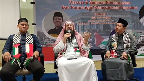 KITA Palestina Gelar Seminar Kemanusiaan Bersama Syekh Prof Murawweh