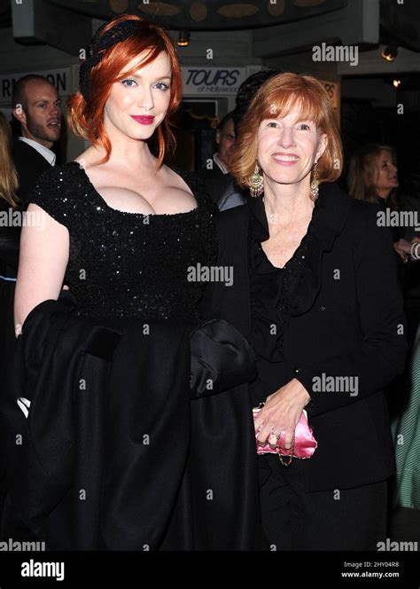 Christina Hendricks And Her Mother Attending The Ginger And Rosa Special Screening During Afi