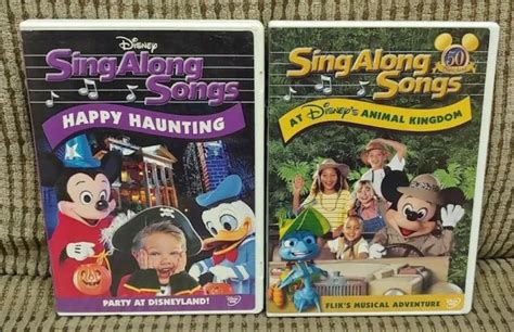 LOT DVD DISNEY Sing Along Songs Happy Haunting Flik S Musical Adventure