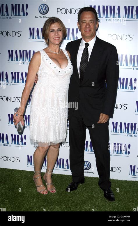 Tom Hanks and Rita Wilson attending the Mamma Mia after party at the 99 ...