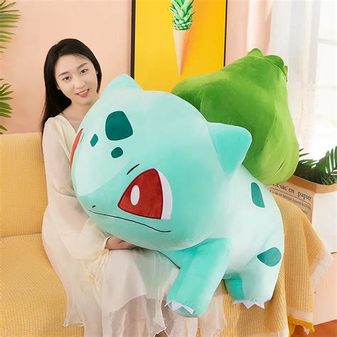 60cm takara tomy pokemon bulbasaur kawaii brinquedos de pelúcia macio