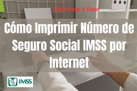 Cómo Imprimir Número de Seguro Social IMSS por Internet Guía Paso a