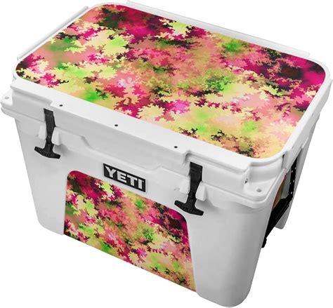 Lime Green And Pink Beveled Edges Skin For The Yeti Tundra 65 Cooler Yeti Cooler