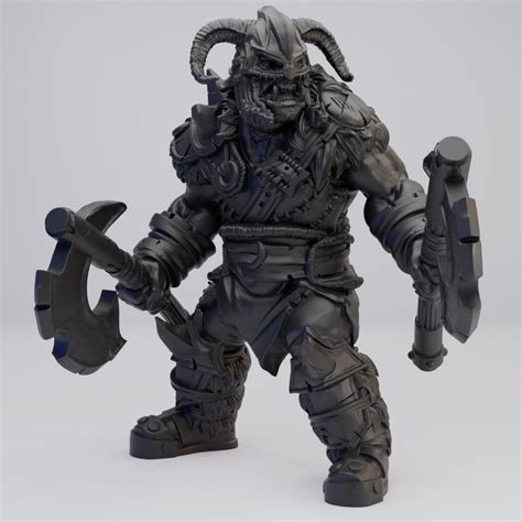 Hot Goblin オーク酋長 ミニチュア ホットゴブリン 蛮族 戦士