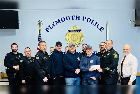 Plymouth Police Officers Donate Over $1K to Boost Law Enforcement