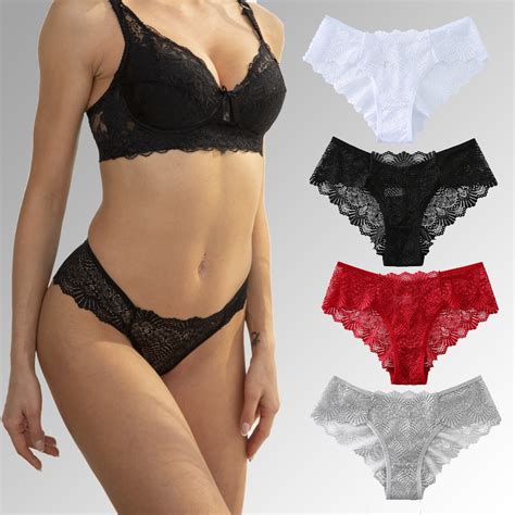 Cinvik Lace Lingerie Underwear Women S Panties Breathable Underpants