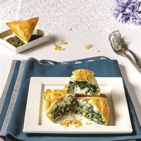 Kittencal's Greek Spinach and Feta Puff Pastry Triangles – Recipe Wise