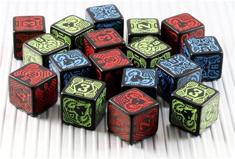 Shadowrun Dice (Decker) | 6 X D6 Dice Set – Dark Elf Dice