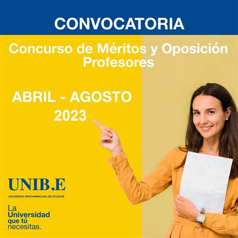 Concurso De M Ritos Y Oposici N Universidad Iberoamericana Del Ecuador